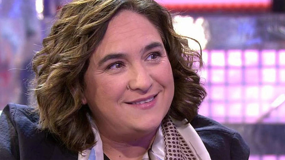 Ada Colau, durante su entrevista en el programa de Telecinco (Mediaset).