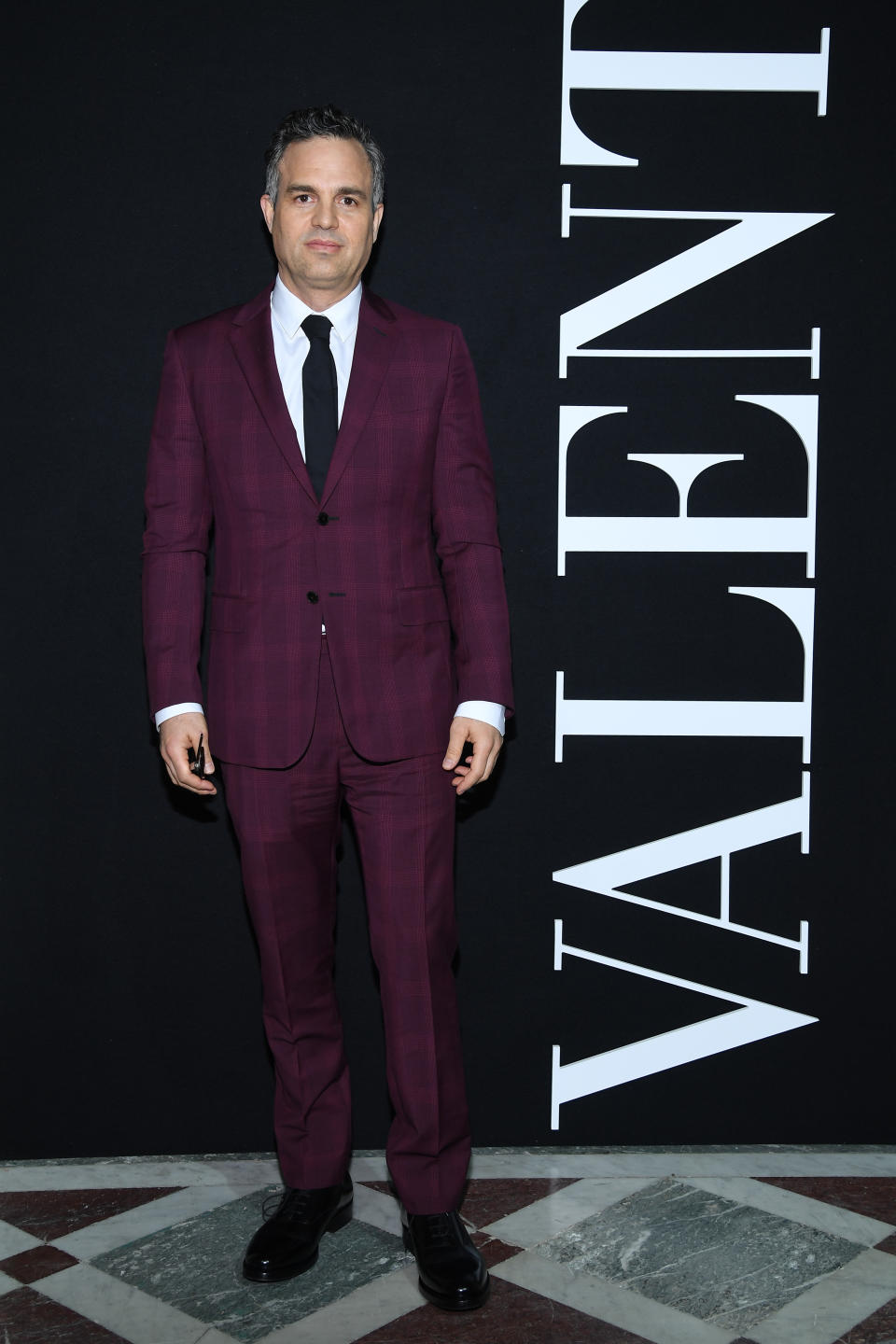 Mark Ruffalo at the Valentino Menswear fall/winter show in Paris