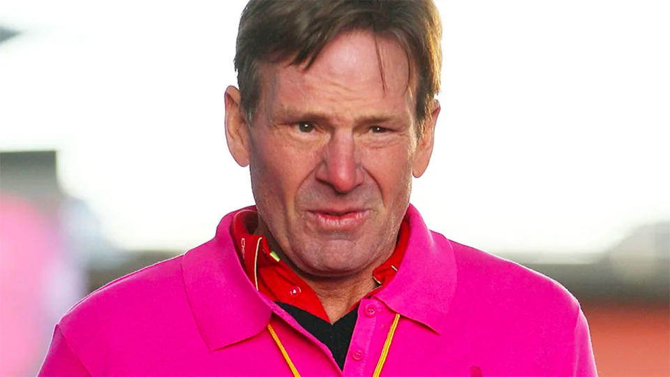 Seen here, Sam Newman at the Shane Crawford Charity Bike Ride in 2013.