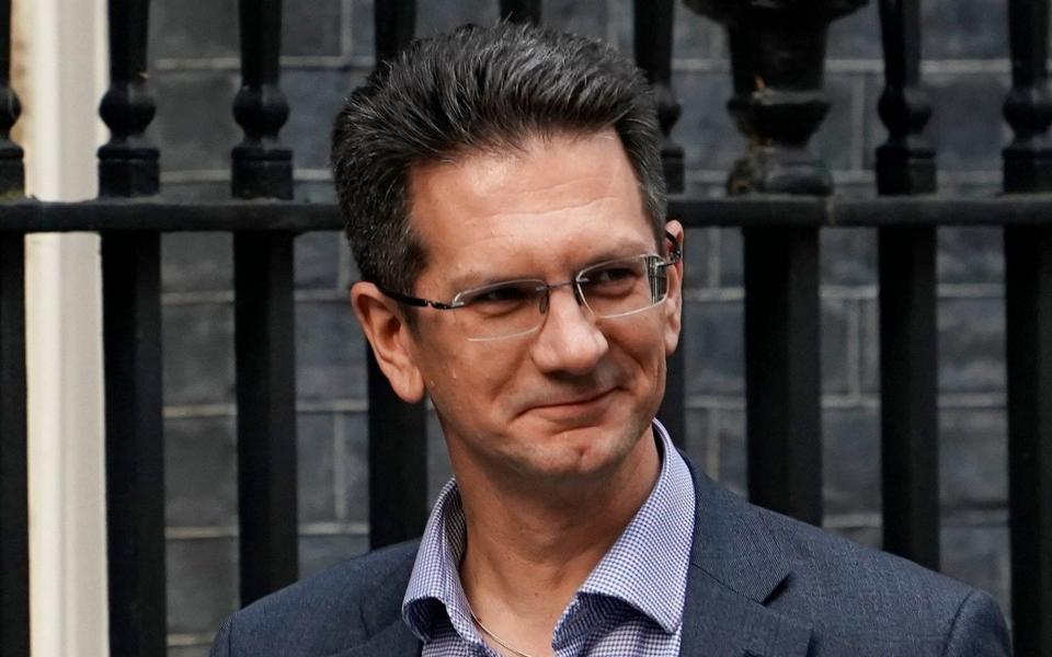 Mandatory Credit: Photo by WILL OLIVER/EPA-EFE/REX (10447436y) Steve Baker, Chairman of the European Research Group arrives for a meeting in Downing Street, Central London, Britain, 16 October 2019. The British government and European Union continue talks ahead of a EU summit scheduled for 17 and 18 October. Cabinet Meeting in London, United Kingdom - 16 Oct 2019 - WILL OLIVER/EPA-EFE/REX
