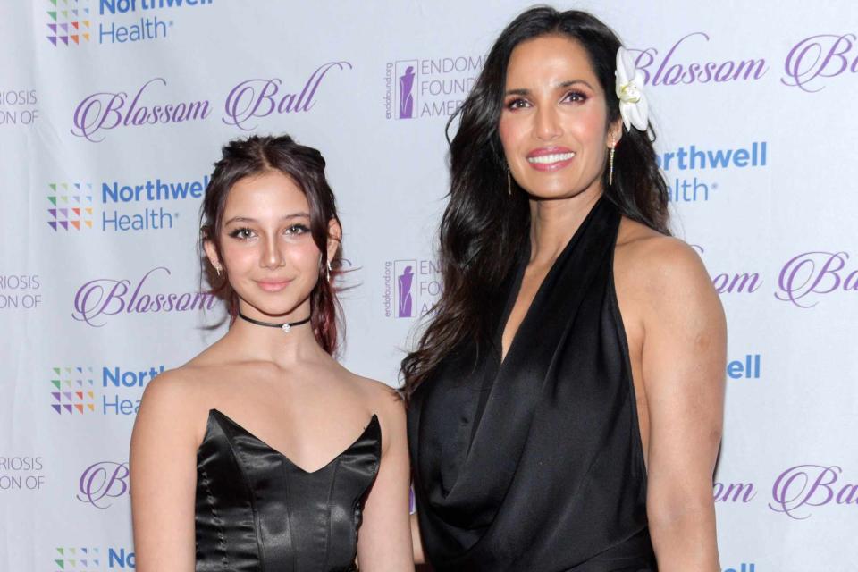 Aurora Rose/Variety via Getty  Padma Lakshmi (R) and daughter Krishna (L)