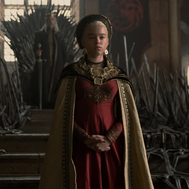 Milly Alcock como Rhaenyra Targaryan en 'La casa del dragón' credit:Bang Showbiz