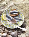 <p><b>Sardines marinées au cidre</b></p><p>Demandez à votre poissonnier d’écailler 800 g de sardines, de les vider et de les ouvrir en portefeuille en retirant la tête et l’arête centrale. Rincez-les et épongez-les. Parsemez-les sur les deux faces de 4 c. à s. de gros sel, et laissez-les reposer 1 h. Ensuite, rincez-les et épongez-les à nouveau. Disposez-les en deux couches dans un plat, et glissez entre les deux couches de sardines des rondelles de citron, du poivre concassé, 2 clous de girofle et quelques pincées de noix de muscade râpée. Arrosez d’une bouteille de cidre demi-sec et laissez mariner de 2 à 3 h au frais. Égouttez les sardines, épongez-les et servez-les avec des quartiers de citron et du pain grillé nature ou tartiné de beurre demi-sel.</p><br>