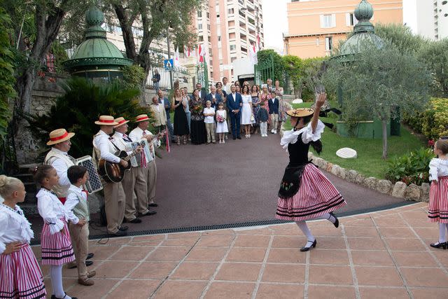 <p>Pierre Villard/SC Pool - Corbis/Getty</p> Monaco royal picnic on Sept. 9, 2023