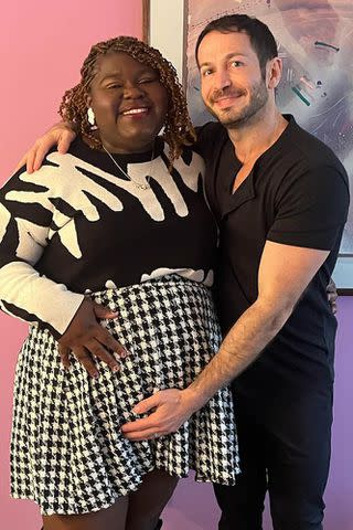 <p>Brandon Frankel/Instagram</p> Gabourey Sidibe and Brandon Frankel are now the parents of twins