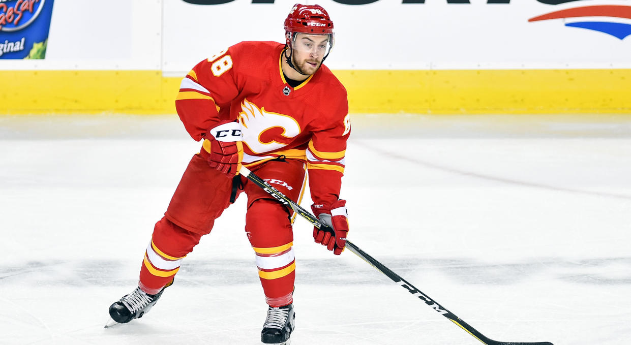 Andrew Mangiapane has signed a deal with the Calgary Flames. (Photo by Brett Holmes/Icon Sportswire via Getty Images)