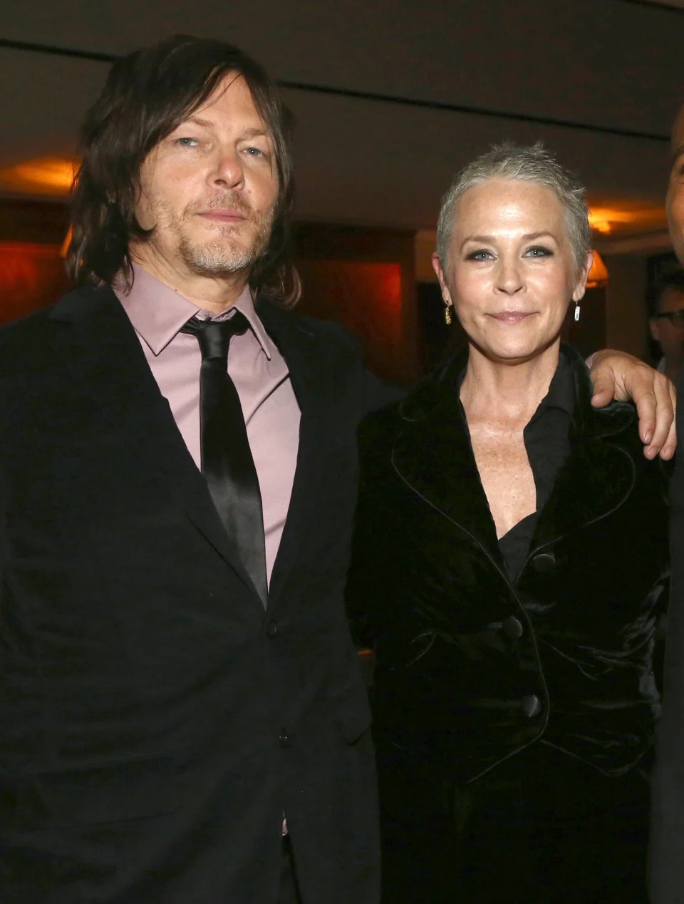 Norman Reedus, Melissa McBride and Seth Gilliam attend The Walking Dead Premiere and Party