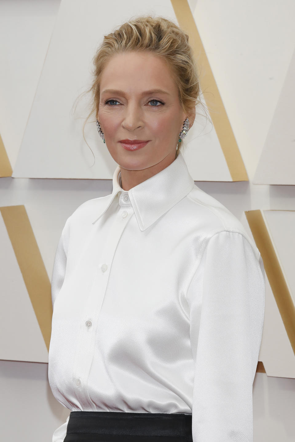 Uma Thurman at the 2022 Academy Awards