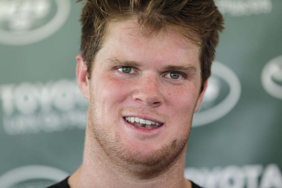 New York Jets quarterback Sam Darnold had some impressive moments in his NFL preseason debut. (AP)