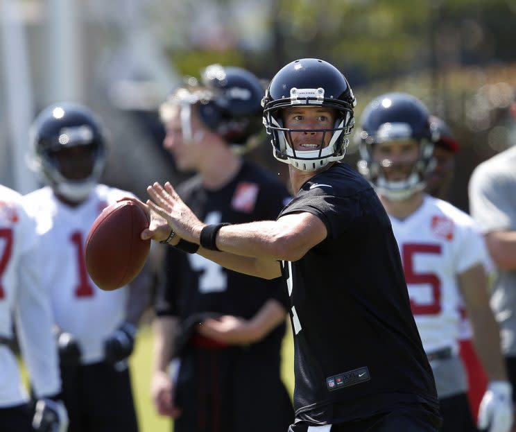 Last season's MVP Matt Ryan will try to lead the Falcons back to the Super Bowl. (AP)