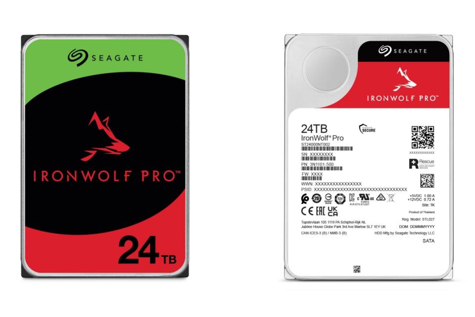 Seagate推出容量達24TB的IronWolf Pro儲存硬碟，滿足企業、商用NAS裝置儲存需求