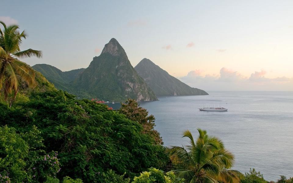 st lucia, pitons - istock