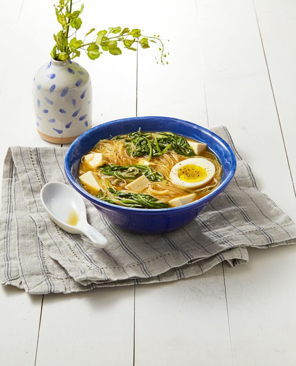 Miso Spinach Noodles