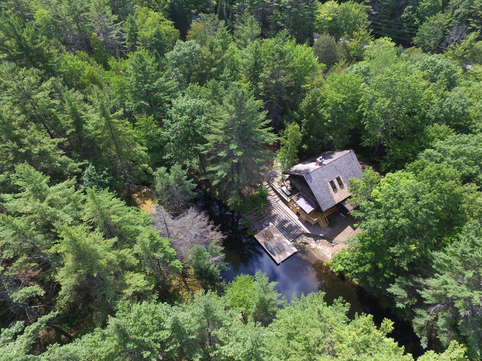 <p>He discovered the land the cottage sits on by accident in 1981, while painting by the nearby waterfall. (Team Haliburton Highlands at RE/MAX) </p>