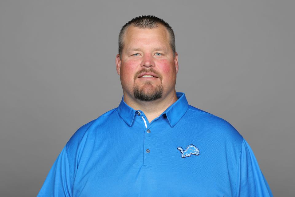 This is a 2019 photo of Hank Fraley of the Detroit Lions NFL football team. This image reflects the Detroit Lions active roster as of Monday, June 3, 2019 when this image was taken. (AP Photo)