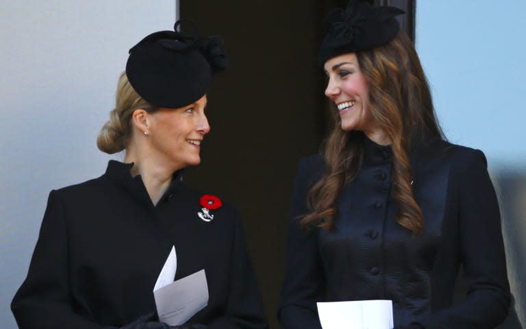 Kate Middleton and Sophie of Wessex at Remembrance Sunday