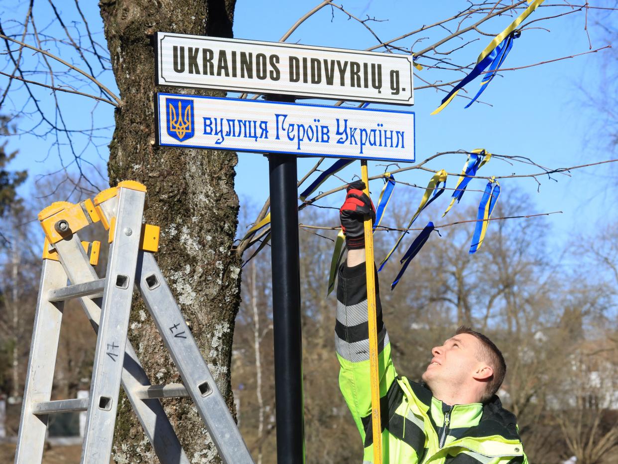 Ukrainian heroes street Luthania