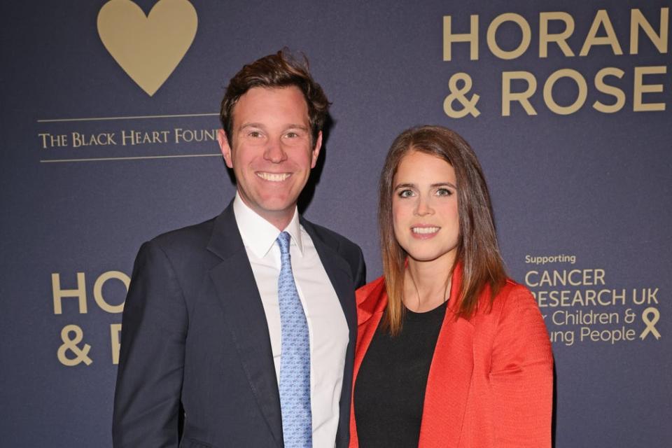 Jack Brooksbank and Princess Eugenie attend an event together in Watford (Dave Benett/Getty Images for Modest! Golf)