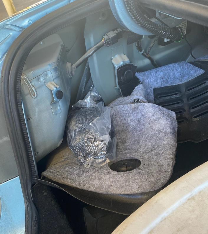U.S. Customs and Border Protection officers found 9.25 pounds of methamphetamine hidden in a vehicle July 12 at the Ysleta Port of Entry.