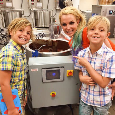 Britney Spears Instagram Britney Spears with her two sons.
