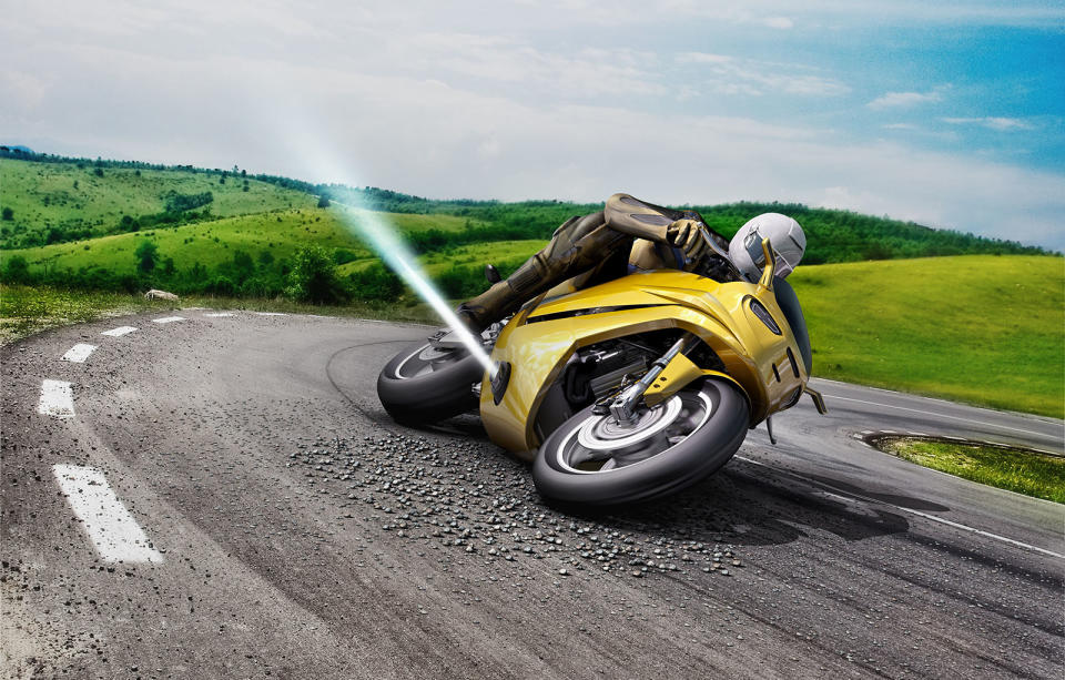 Modern motorcycles have gained safety features like antilock brakes and even