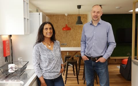 Alex and Shenaz Elsey, accidental landlords, photographed at one of their properties in Watford - Credit: &nbsp;John Lawrence