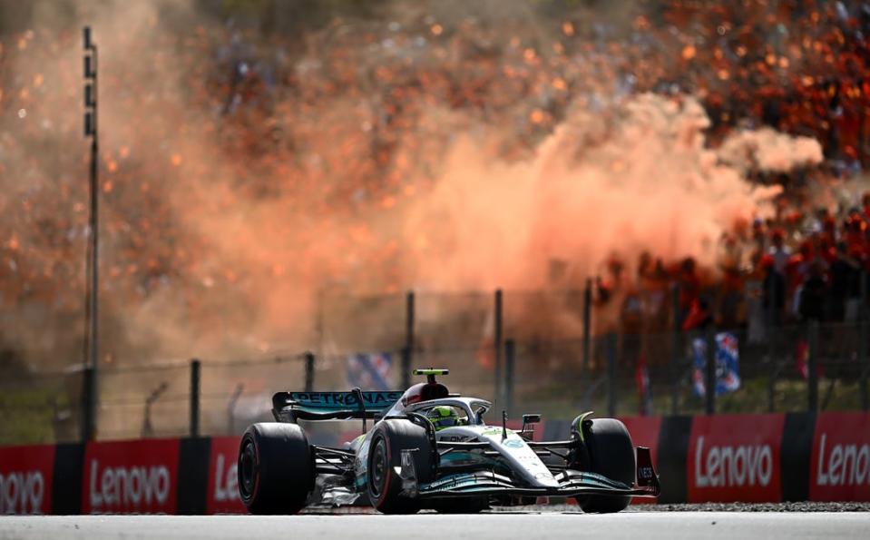 Comeback: Lewis Hamilon surged through the field during an impressive performance in Spain  (Getty Images)