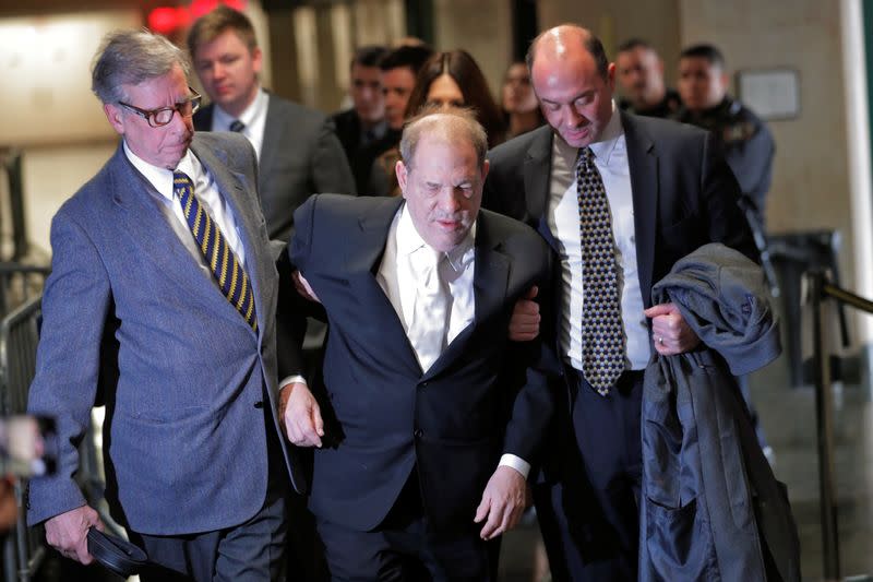 Film producer Harvey Weinstein arrives at New York Criminal Court for his sexual assault trial in the Manhattan borough of New York City, New York