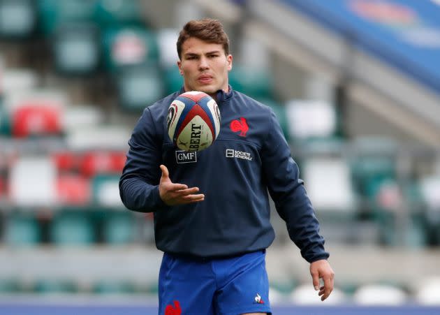 Antoine Dupont, ici avant le match Angleterre-France, à Londres, le 13 mars 2021. (Photo: Paul Childs via Reuters)