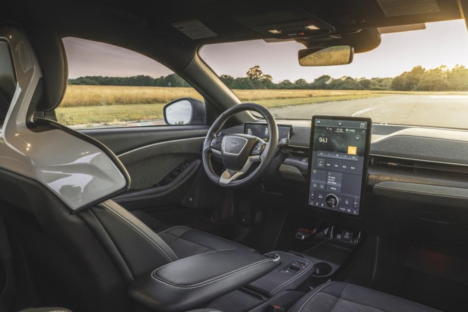 Inside the Mustang Mach-E. <em>Ford</em>