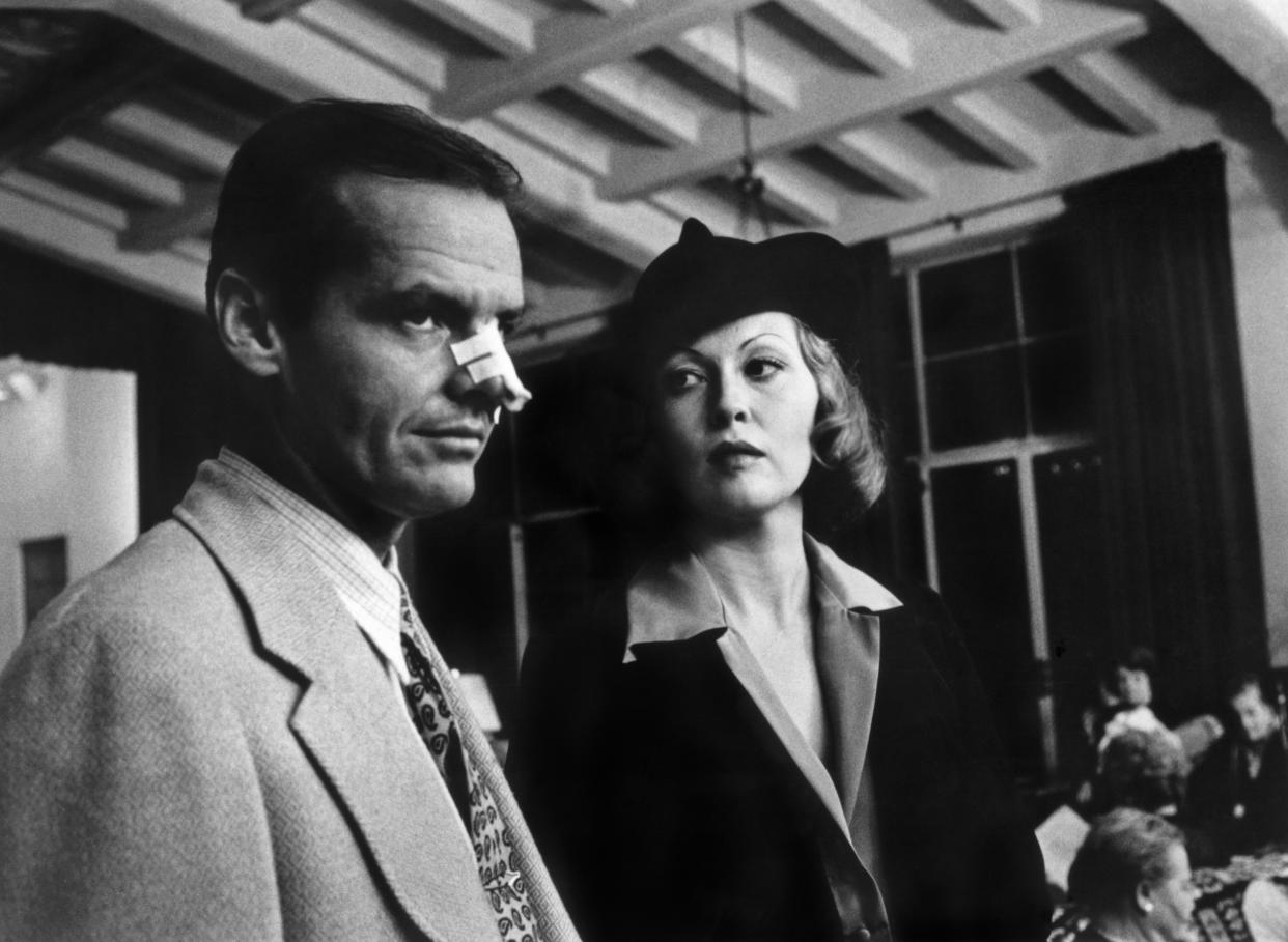 Jack Nicholson and Faye Dunaway in a scene from the movie Chinatown. (Photo by Herbert Dorfman/Corbis via Getty Images)