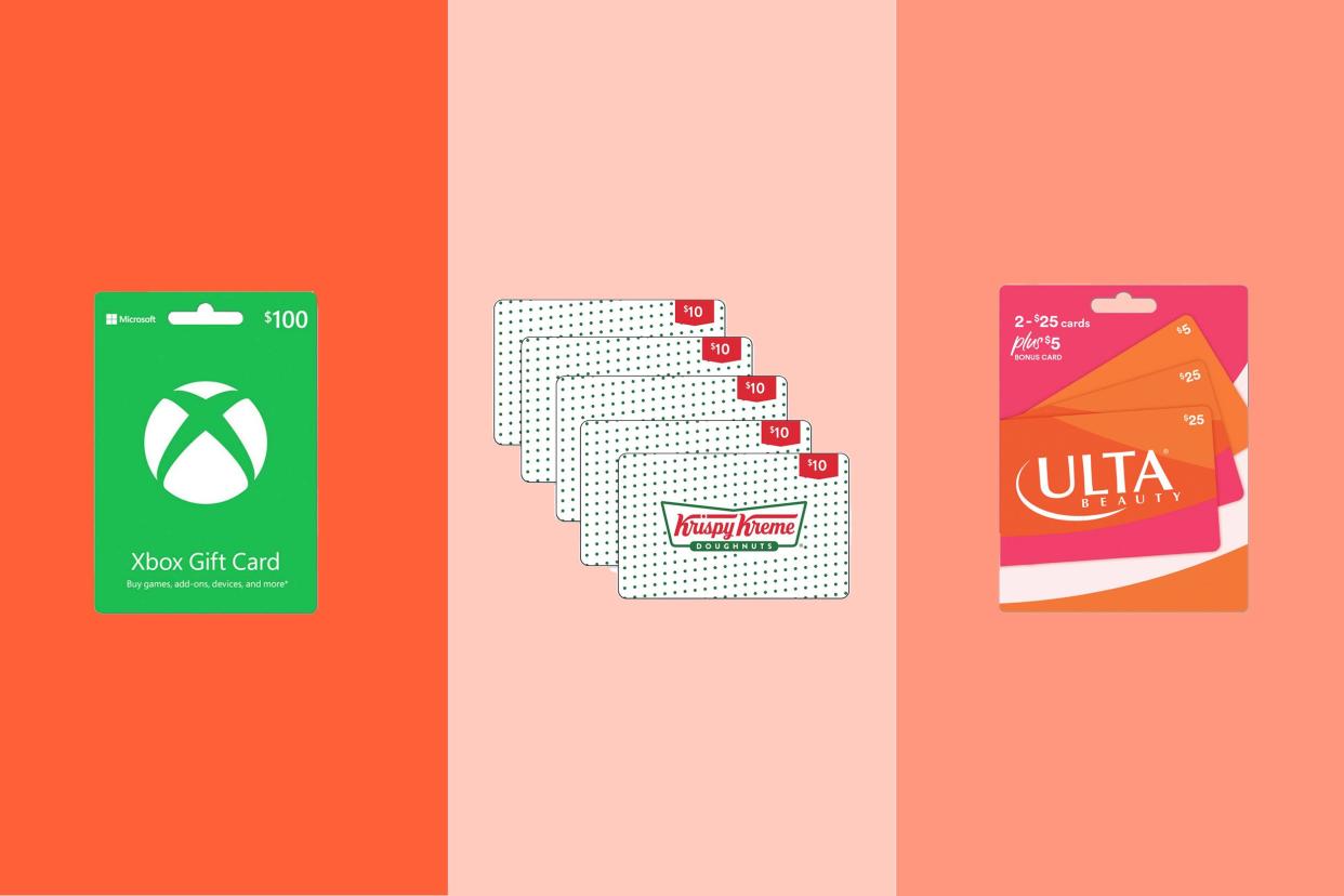 Xbox, Krispy Kreme, and Ulta gift cards