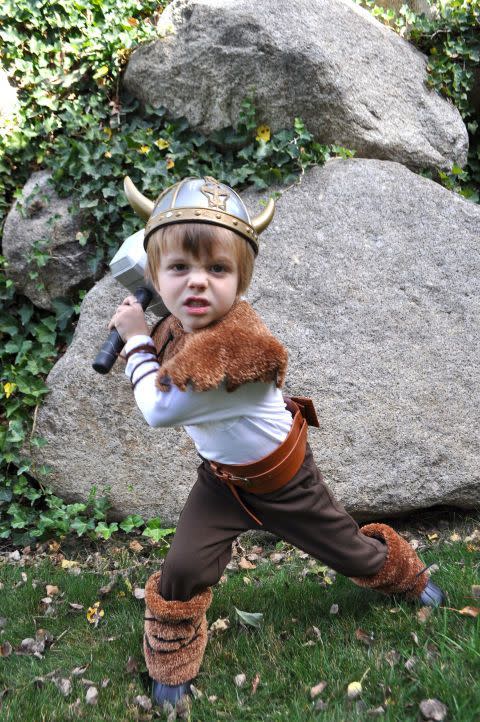 28) Mini Viking Halloween Costume for Toddler Boy