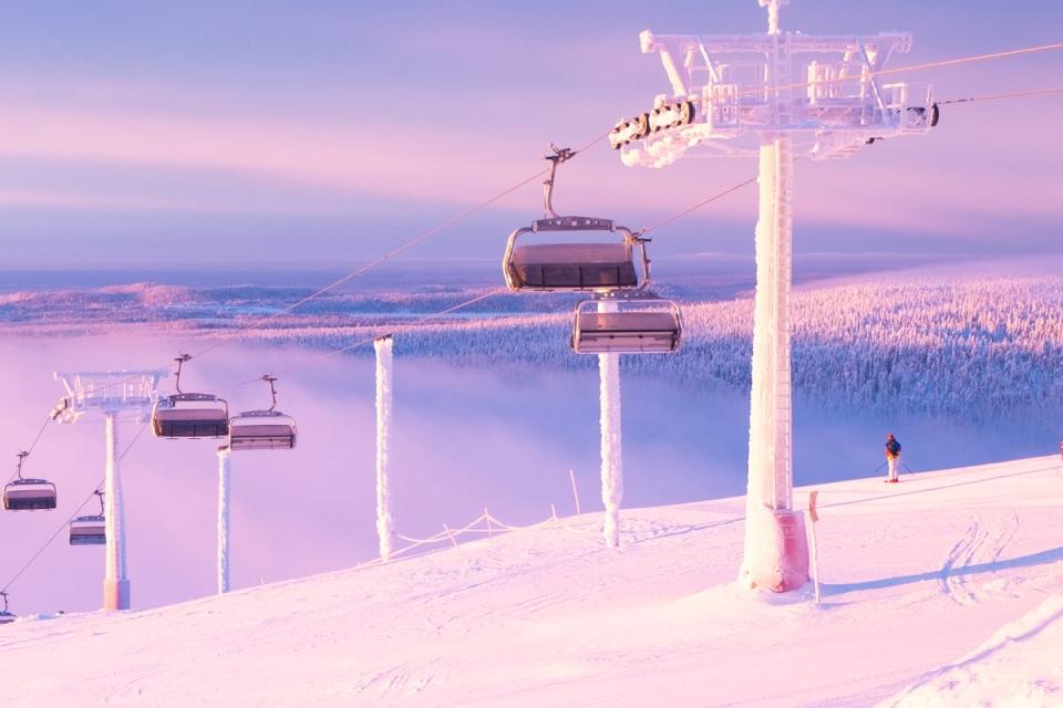 Rosa and Rudolf Family Park in Ruka features wide slopes, six magic carpets and a tubing hill (Getty Images/iStockphoto)