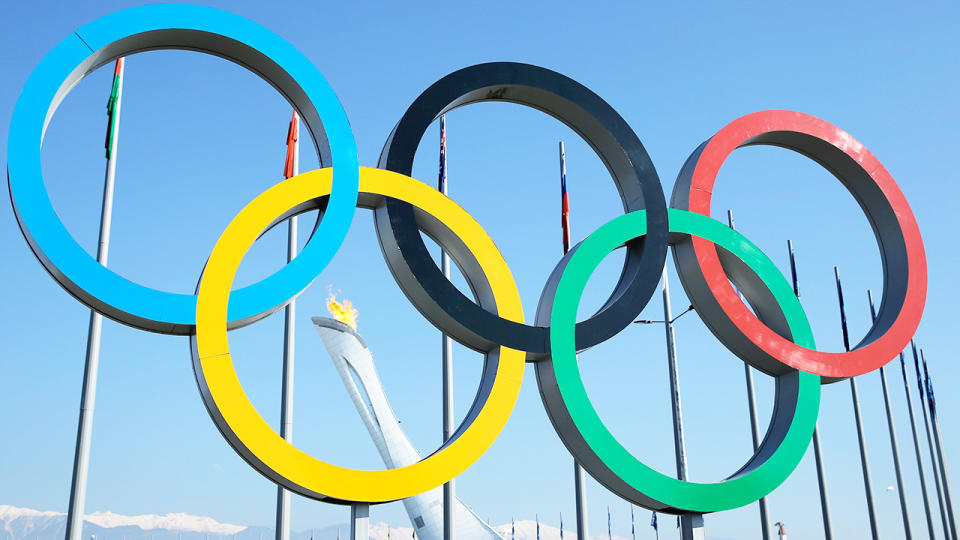 The Olympic Rings, pictured here at the 2014 Winter Games.