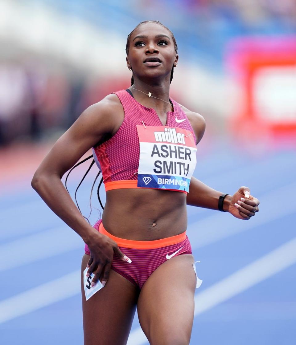 Dina Asher-Smith won the women’s 100 metres (David Davies/PA) (PA Wire)
