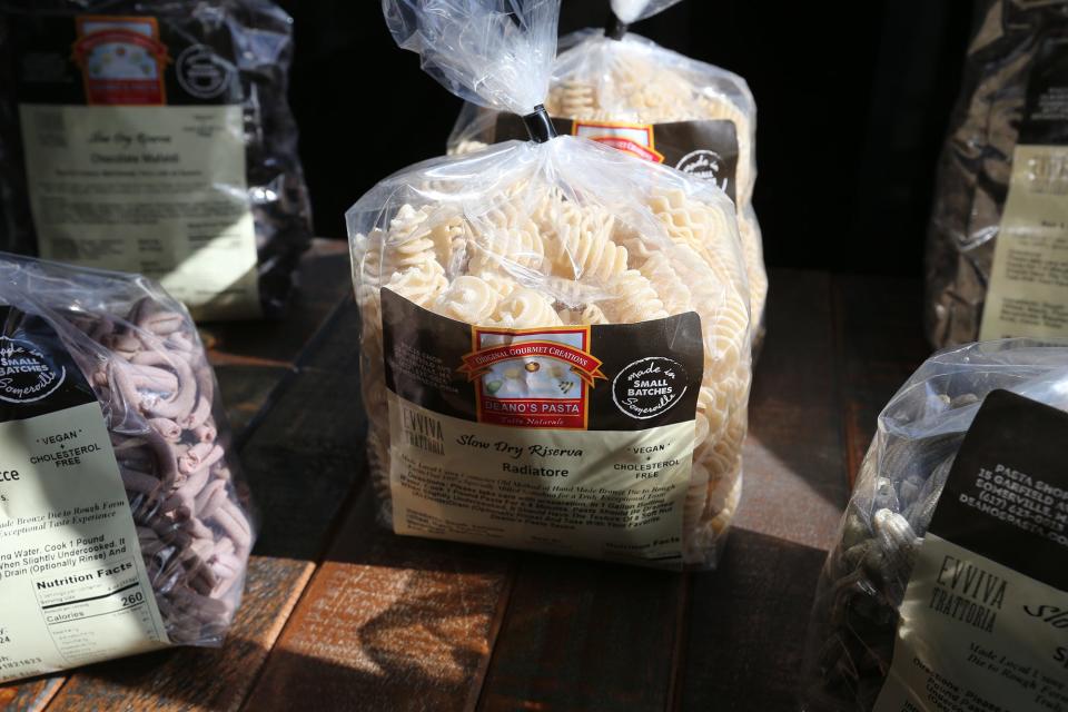A variety of pastas are for sale at the new Evviva Trattoria restaurant in Rochester at The Ridge Marketplace.