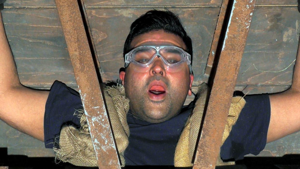 Naughty Boy took on the Savage Stakeout trial. (ITV/Shutterstock)