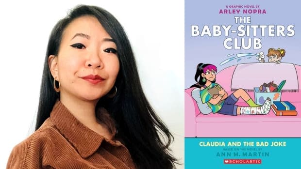 Claudia and the Bad Joke is a Baby-Sitters Club graphic novel based on the book by Ann M. Martin. It was adapted and illustrated by Arley Nopra, left.