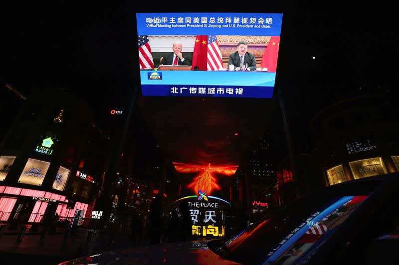 Virtual summit between U.S. and China, in Beijing