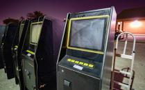 Gambling machines seized by police during raids in an illegal gaming investigation named Project Sindacato are pictured in Vaughan