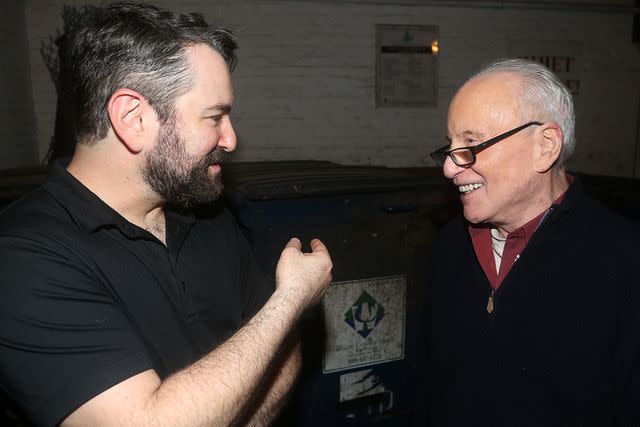 <p>Bruce Glikas/WireImage</p> Alex Brightman and Richard Dreyfuss on Oct. 18, 2023