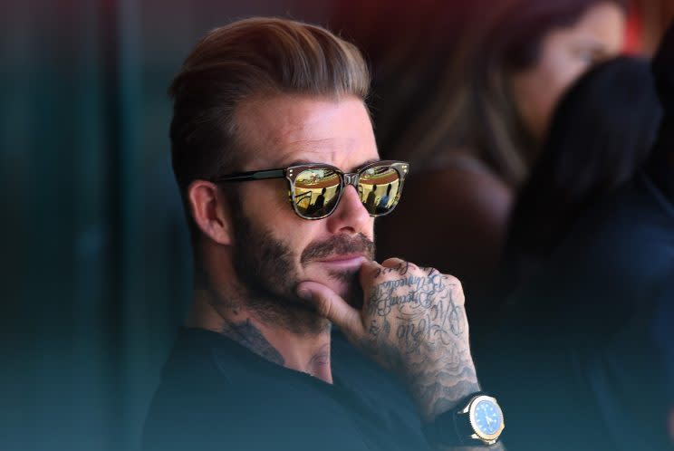 David Beckham: Probably doesn't need to borrow your HBO Go login (Getty)