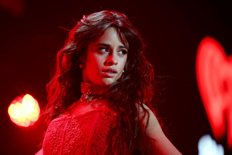 INGLEWOOD, CALIFORNIA - DECEMBER 06: (EDITORIAL USE ONLY. NO COMMERCIAL USE.) Camila Cabello performs onstage during 102.7 KIIS FM's Jingle Ball 2019 Presented by Capital One at the Forum on December 6, 2019 in Los Angeles, California. (Photo by Rich Fury/Getty Images  for iHeartMedia)