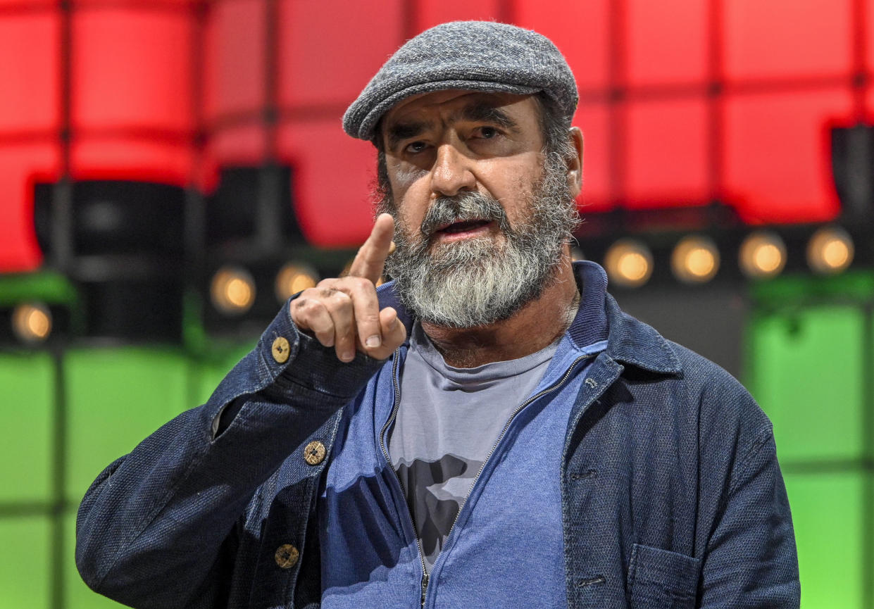 Éric Cantona, ici à Lisbonne, en avril 2019.