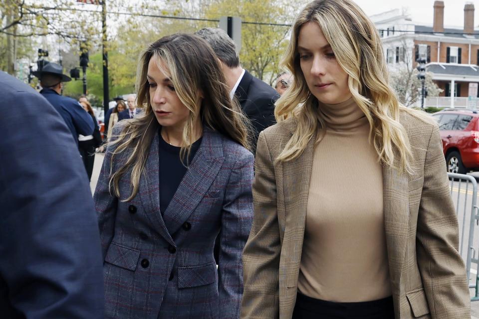 Karen Read, left, arrives at Norfolk County Superior Court with her attorney Elizabeth Little, Friday, May 3, 2024, in Dedham, Mass. Read is accused of backing her SUV into her Boston Police officer boyfriend, John O'Keefe, and leaving him to die in a blizzard in Canton, Mass., in 2022. (AP Photo/Michael Dwyer)