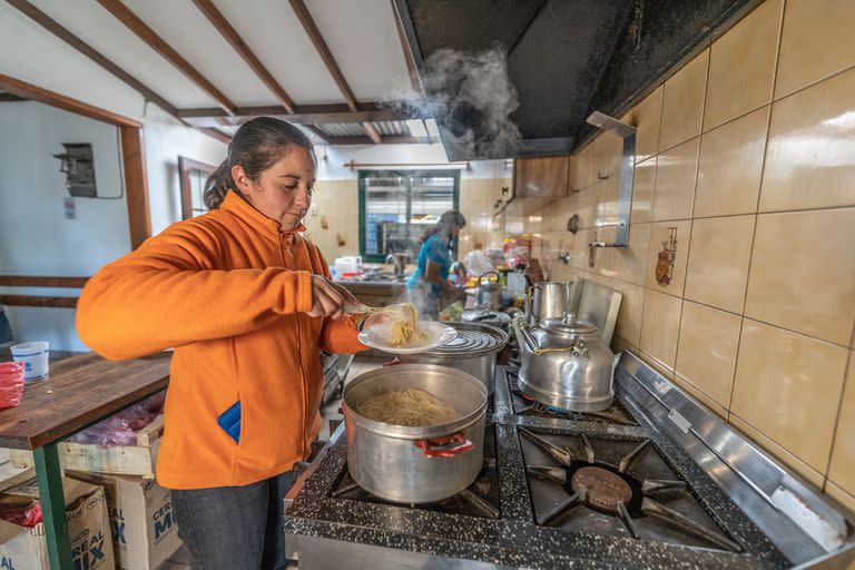 Pastas para los participantes, un plato obligado