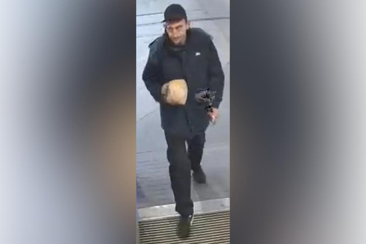 Police need help to identify this man in connection with the offences. <i>(Image: Avon and Somerset Police)</i>