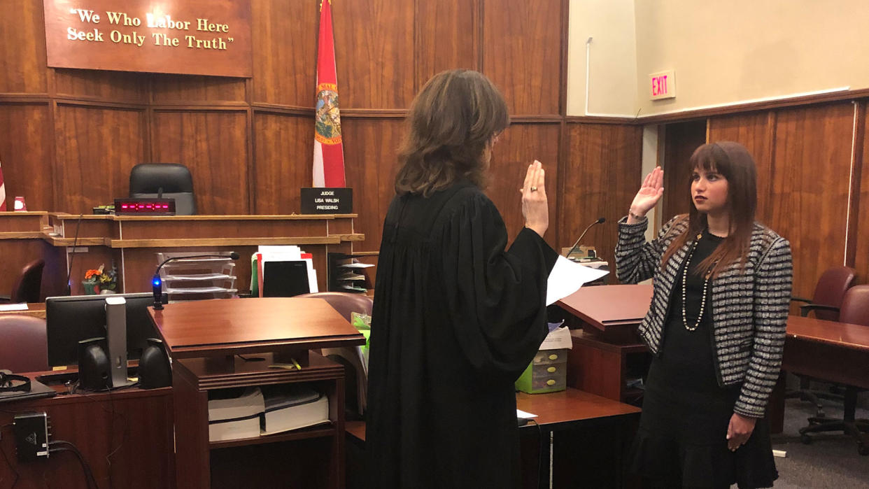 Haley Moss was sworn in to the Florida Bar on Jan. 11. (Credit: Haley Moss)