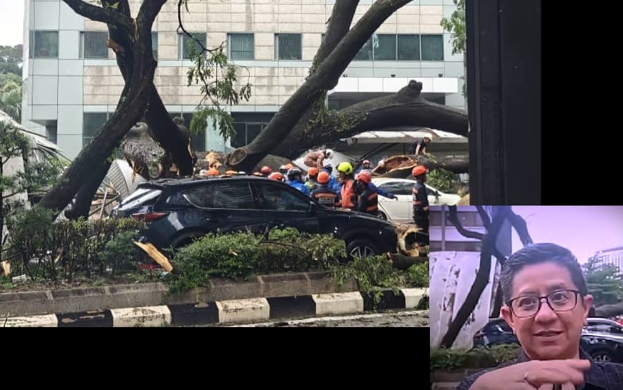 Lucky to be alive: Motorist recalls close brush with death in Jalan Sultan Ismail